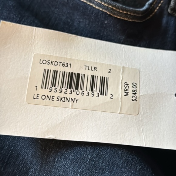 NWT FRAME Le One Mid-rise Skinny Jeans Dual Colors Blue Black - Picture 8 of 15
